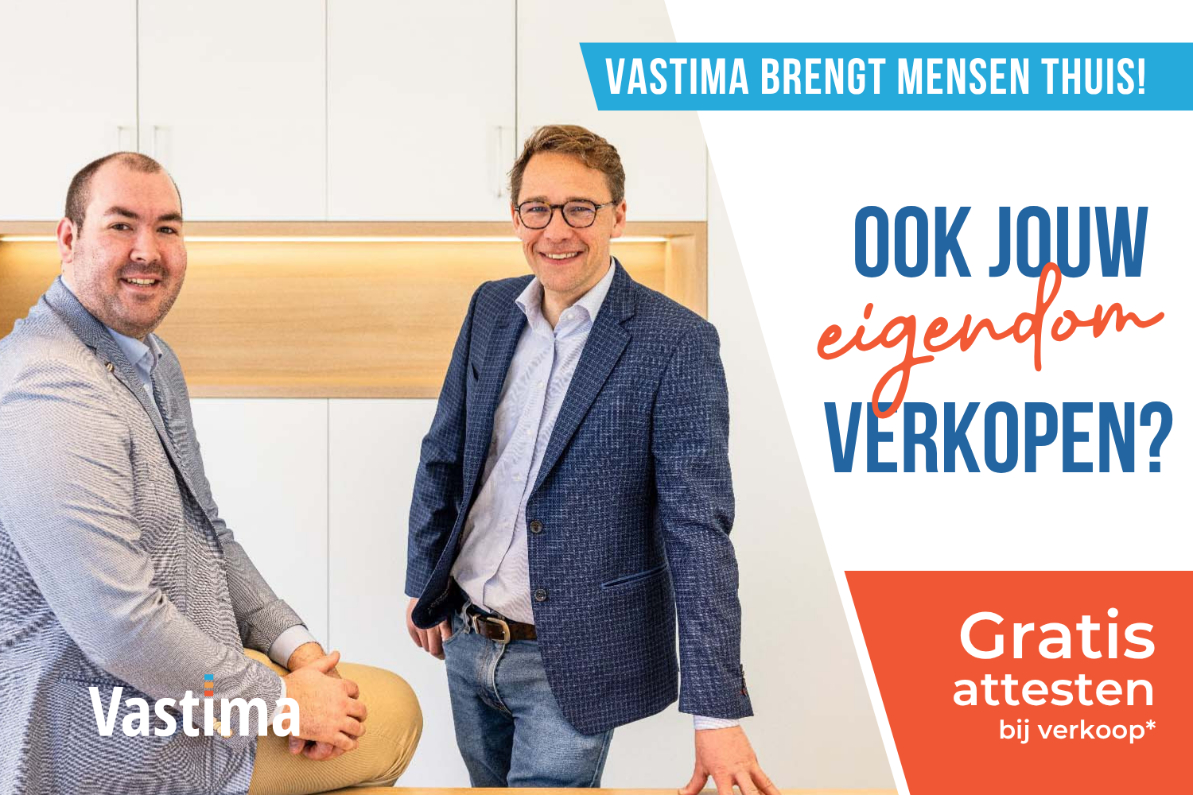 Immo Vastima - Huis Te koop Nieuwerkerken - Ruime halfopen bungalow met grote kelder, 3 slaapkamers en zonnige tuin